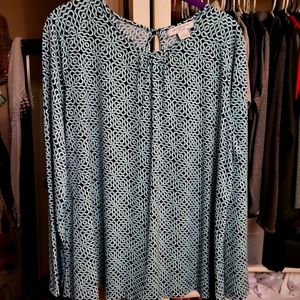 Liz Claiborne patterned blouse